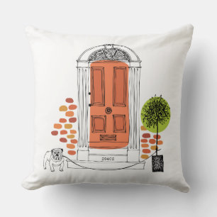 Coussin Nouveau Domicile Code zip Nom Adresse Porte Chien