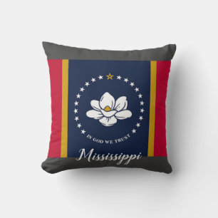 Coussin Nouveau drapeau du Mississippi 2020