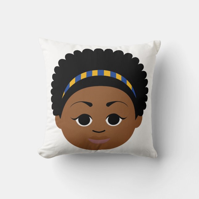 Coussin NOUVEAUTÉ ! Faire-part de naissance bleu et or per (Recto)