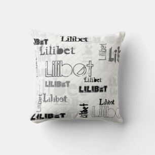 Coussin NOUVEAUTÉ ! Filles tendance Nom Cadeau Wordcloud U