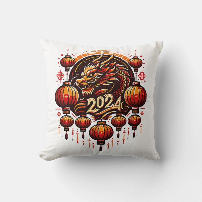 Coussin nouvel an chinois 2024 (Recto)