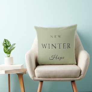 Coussin Nouvel espoir hivernal