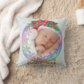 Coussin Nouvel état de naissance de bébé Noël, Faire-part  (Couverture)