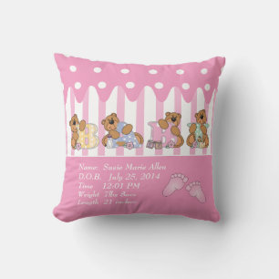 Coussin Nouvel ours de fille