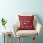 Coussin Nouvelle maison florale dessinée à la main (Chaise)