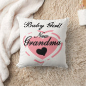 Coussin Nouvelle mamie Bébé Fille Coeur Rose Cadeaux (Couverture)