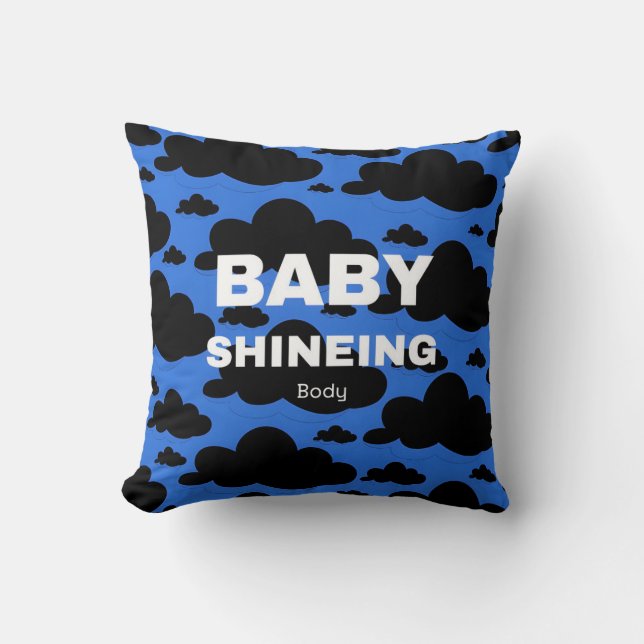 Coussin nuage bébé brillant (Recto)