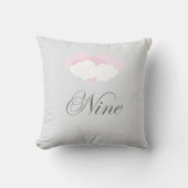 Coussin Nuage Neuf Sensations positives Pink et Grey Texte (Recto)