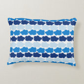 Coussin nuage pour garçon en bleu avec nom (Dos)