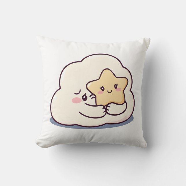 Coussin Nuage timide Accrocher une étoile - Dreammous Sky  (Recto)