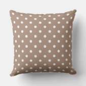 Coussin Nuages avec double face marron et beige (Verso)