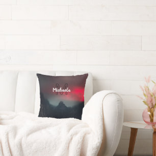 Coussin Nuages brûlants, brouillard et monographie des mon