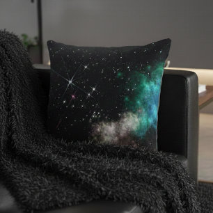 Coussin Nuages colorés étoiles dans l'espace