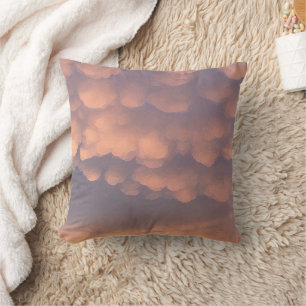 Coussin Nuages de billes de coton rose