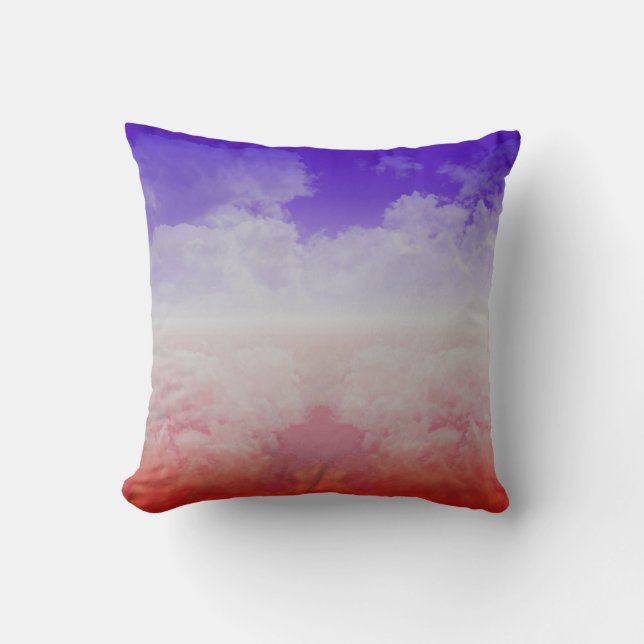 Coussin Nuages de couleur trois (Recto)