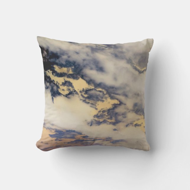 Coussin Nuages de vanille au charbon de bois (Recto)