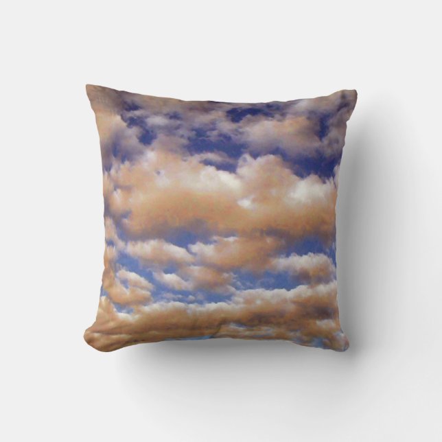 Coussin Nuages fluffés par Alexandra Cook (Recto)