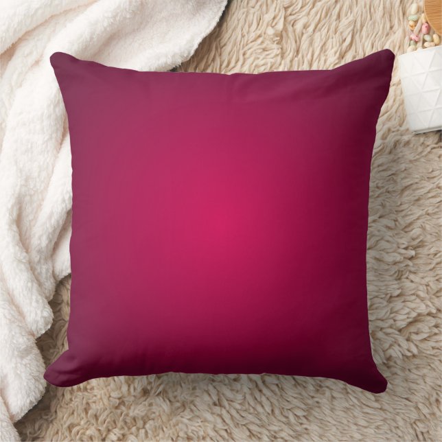 Coussin Nuances de dégradé de vin de Bourgogne riche (Couverture)