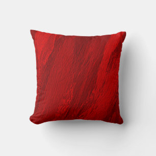 Coussin nuances diagonales Abstraites de conception rouge