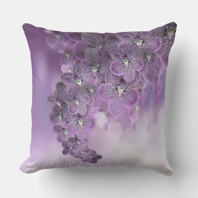 Coussin Nuances d'orchidées violettes (Recto)