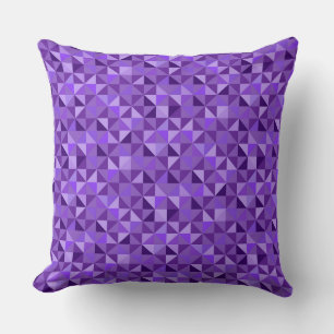 COUSSIN NUANCES VIVES DE MOTIFS GÉOMÉTRIQUES VIOLETS