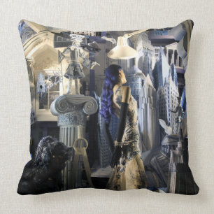 Coussin Nuit à Bergdorf - NYC - par Madeline Ellis