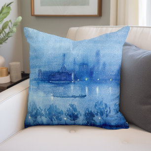 Coussin Nuit bleue, Londres   Joseph Pennell