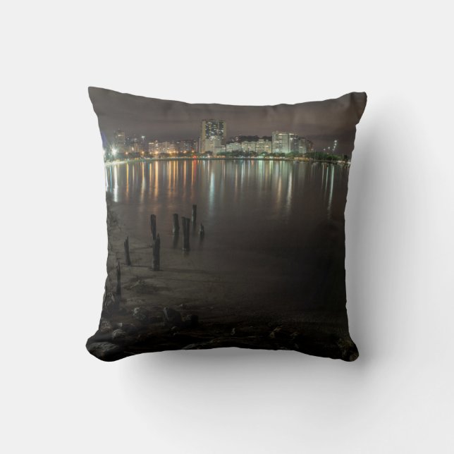 Coussin Nuit de baie de Botafogo (Recto)