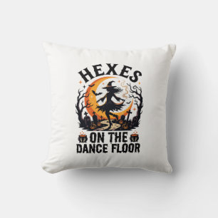 Coussin Nuit de danse de sorcière d'Halloween