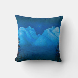 Coussin Nuit d'hiver dans les montagnes par Harald Sohlber