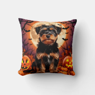Coussin 🐶🎃 Nuit effrayante d'Halloween aux vibrations do
