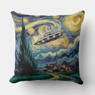 Coussin Nuit étoilée et OVNI
