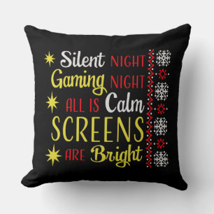 Coussin Nuit silencieuse de jeu, écrans lumineux tout calm
