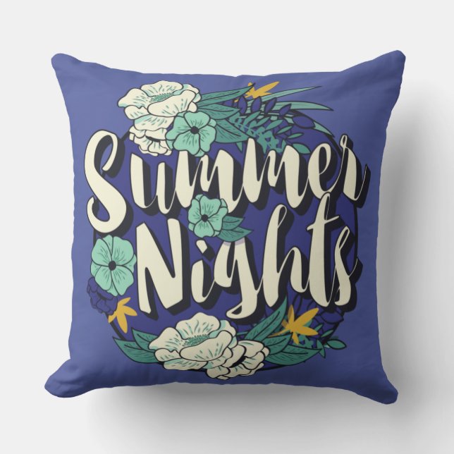 Coussin Nuits d'été (Recto)