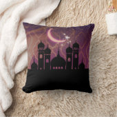 Coussin Nuits marocaines Moyen-Orient violet rose (Couverture)