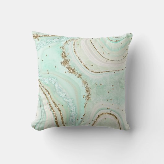 Coussin Numéro de la référence de l'Agate V1 Abstrait827 (Recto)