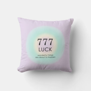 Coussin Numéros d'ange Numérologie 777 Chuck