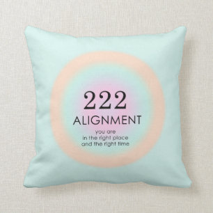 Coussin Numéros d'angle Numérologie 222 Alignement Motivat