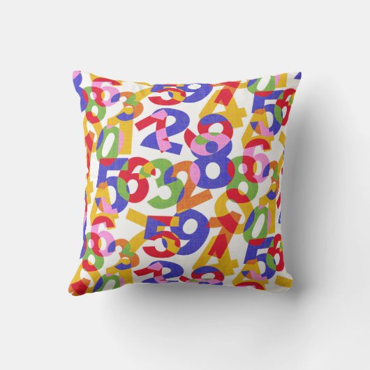 Coussin Numéros de couleurs (Verso)
