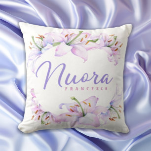 Coussin Nuora Cadeau Personnalisé Italien Fille en Belle