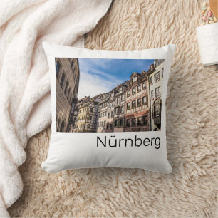 Coussin Nuremberg Cityscape Bavière Allemagne Souvenir
