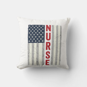 Coussin Nurse Drapeau Américain Vintage Gravure Design de 