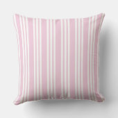 Coussin Nurserie à rayure rose (Verso)