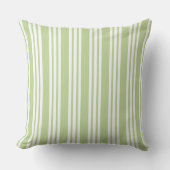 Coussin Nurserie à rayure verte (Recto)