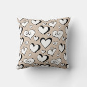 Coussin Nurserie coeurs beige (Verso)