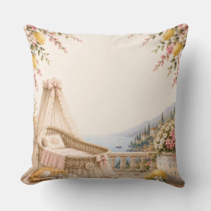 Coussin Nurserie Côte Amalfitaine Bébé Méditerranéen Côt