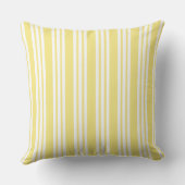 Coussin Nursery à rayure jaune (Verso)