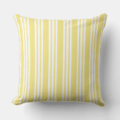 Coussin Nursery à rayure jaune (Recto)