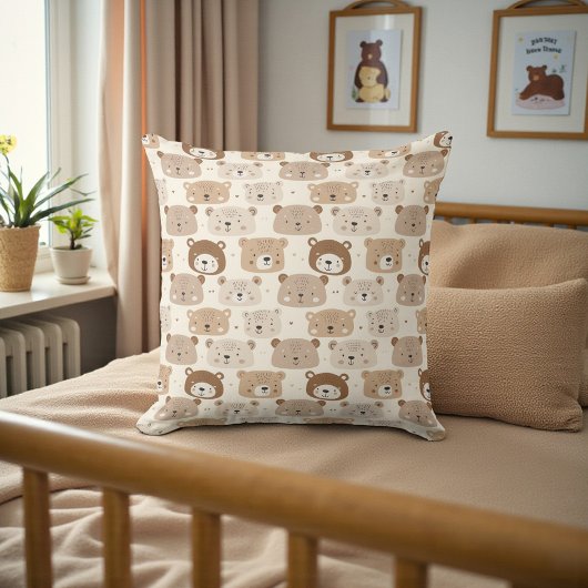 Coussin Nursery Ourson Double Face