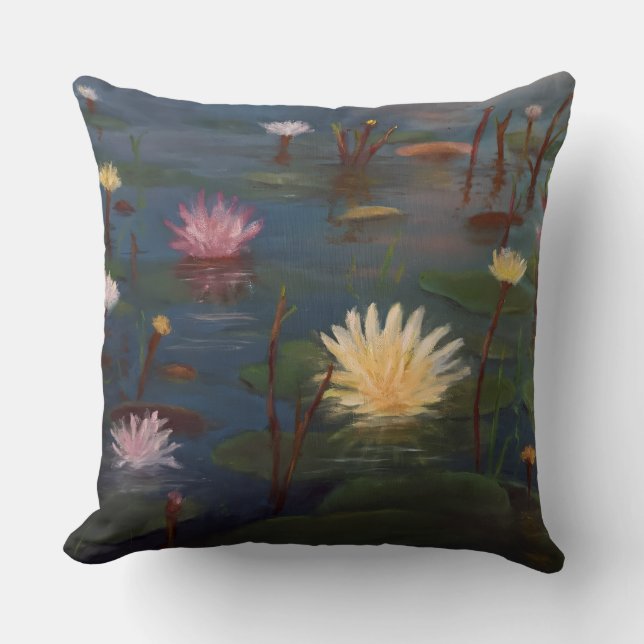 Coussin Nymphéas Jour Final (Recto)
